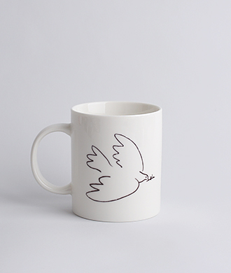 Animal drawing White (새) Mug