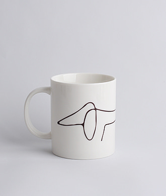 Animal Drawing White (강아지) Mug